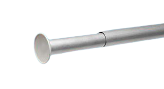 BARRAL EXTENSIBLE ALUMINIO 2mts PULIDO