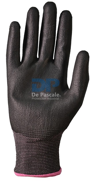 GUANTE RECUBIERTO EN PU NEGRO "DPS" (12u)