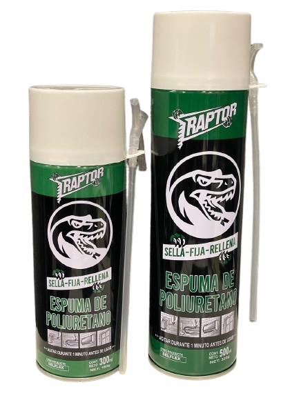 ESPUMA POLIURETANO EXPANDIDO "RAPTOR" 300ml