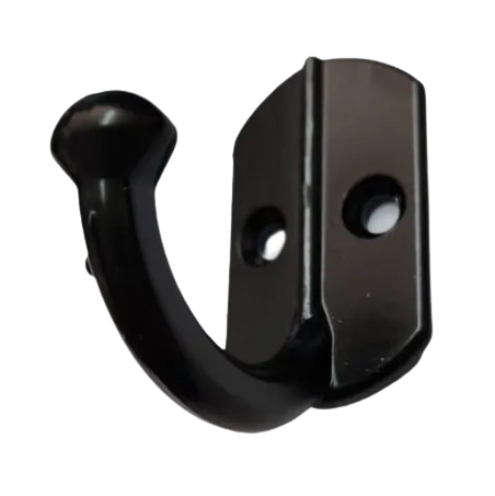 PERCHA ALUMINIO SIMPLE NEGRA