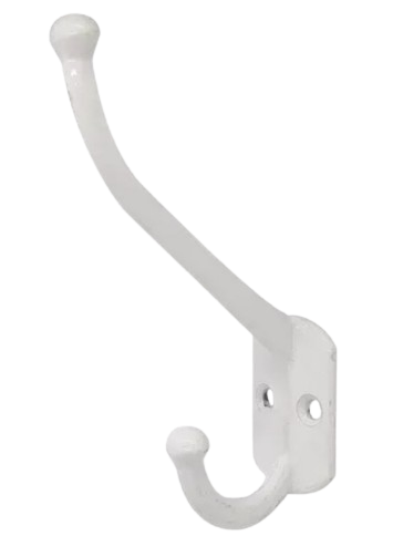 PERCHA ALUMINIO DOBLE BLANCA