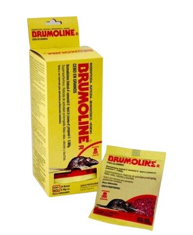 RATICIDA EXHIBIDOR x 24 SOBRES "BRUMOLINE"