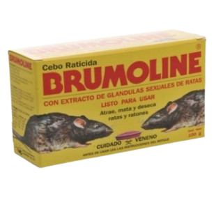 RATICIDA CEBO GRANULADO 100 GR "BRUMOLINE"
