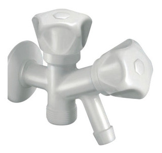 CANILLA DOBLE LAVAROPAS PVC